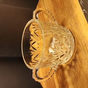 Anchor Hocking Vintage Prescut Sugar Bowl no lid Pineapple Cut